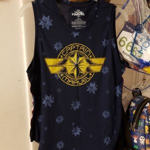 Captain Marvel sleeveless tee